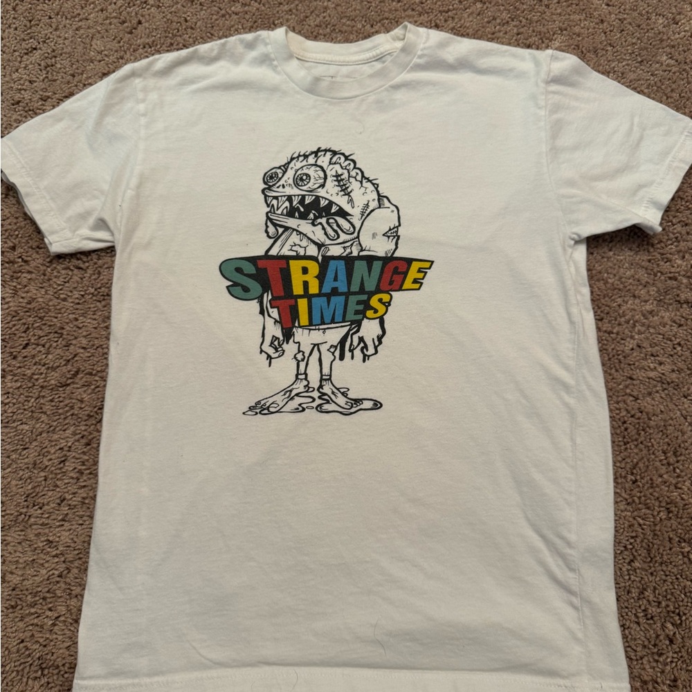 Strange Times fish creature tee